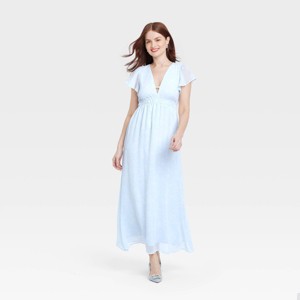 Women's Dolman Short Sleeve Maxi A-Line Dress - A New Day™ - 1 of 3