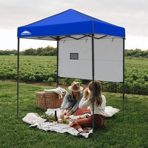 EAGLE PEAK 6'x4'Instant Pop Up Canopy with Adjustable Sun Wall - 1 of 4