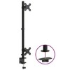 Aghana Digitals Black Steel Dual Monitor Stand with VESA 75/100mm, Height/Tilt/Swivel Adjustment, - 2 of 4