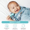 Grabease Baby Silicone Spoon Set for Baby-Led Weaning & First Stage Self-Feeding; Dishwasher Safe; Set of 2 Teal Spoons - 3 of 4