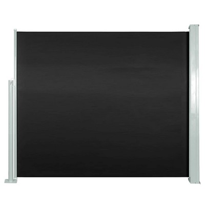 vidaXL Retractable Side Awning 47.2"x118.1" Black