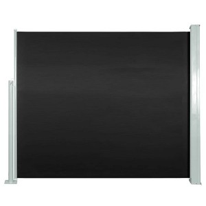 vidaXL Retractable Side Awning 47.2"x118.1" Black - 1 of 4