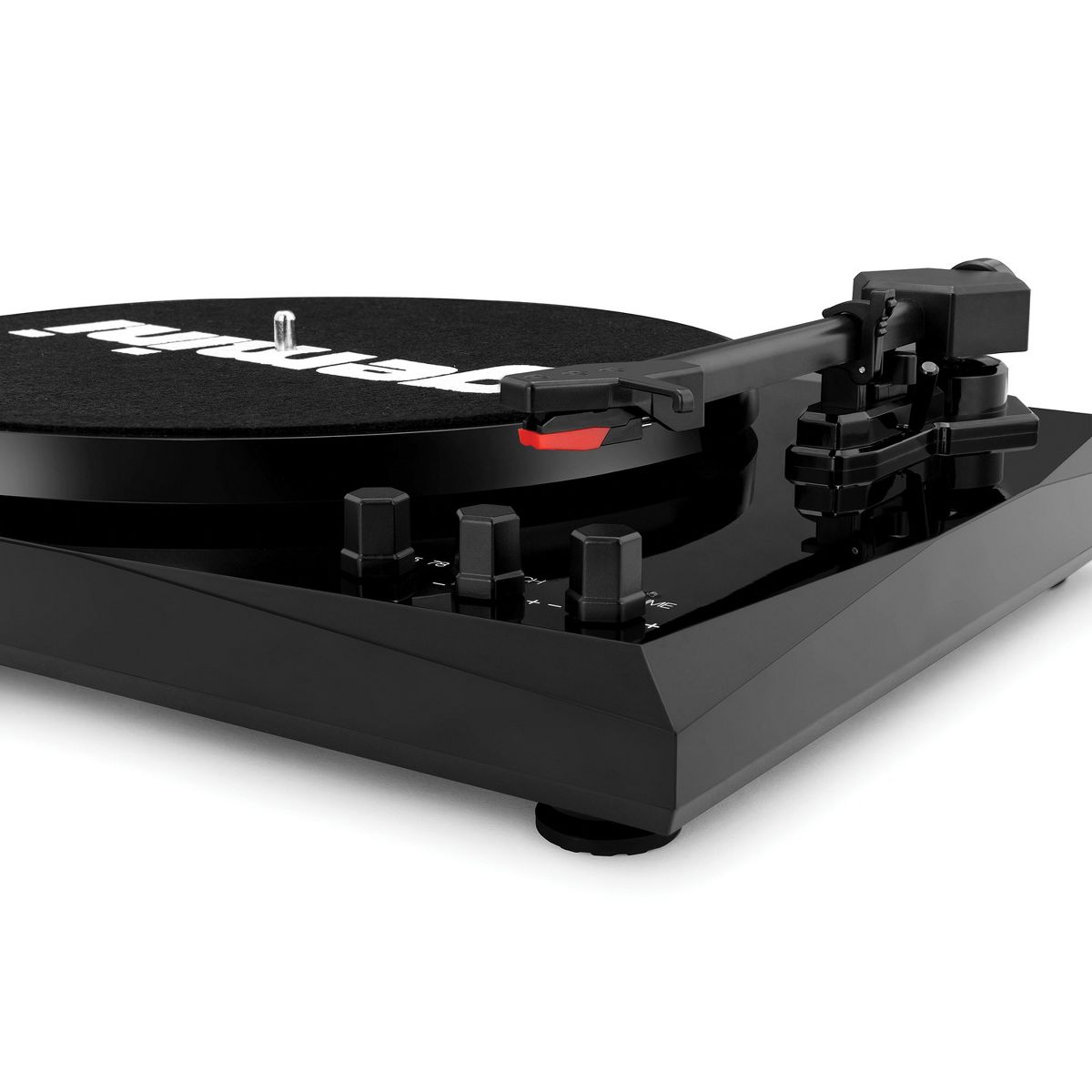 Gemini 60-Watt 3-Speed Belt-Drive Manual Suitcase Turntable with External Speakers, Bluetooth®, 45-RPM Adapter, Stereo Cartridge, and Stylus, TT-900B - thumbnail 4