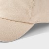Girls' Oui Croissant Baseball Hat - Beige - 3 of 3