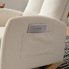 TIRAMISUBEST Accent Rocking Chair with Footrest, High Backrest & Rubber Wood Rocking Legs for Living Room & Bedroom - 4 of 4