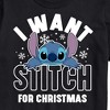 Men's - Lilo and Stitch - I Want A Stitch For Christmas Short Sleeve Graphic T-Shirt - 2 of 4