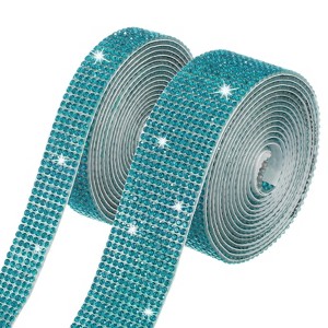 Unique Bargains Rhinestone Self-Adhesive DIY Crafts Crystal Ribbon 1 Pc - 1 of 4