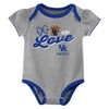 NCAA Kentucky Wildcats Infant Girls' 3pk Bodysuit - 3 of 4