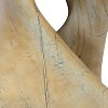 UPHA Wood-like texture Magnesium Oxide Twist Shape Side Table - 2 of 4