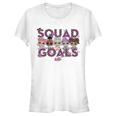 Juniors Womens L.O.L Surprise Squad Goal Stripes T-Shirt