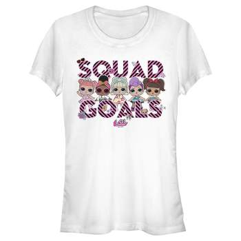 Juniors Womens L.O.L Surprise Squad Goal Stripes T-Shirt