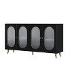 NicBex Modern Accent Sideboard Cabinet 60" Large Coffee Bar Cabinet Buffet Table with Acrylic Doors, Freestanding Storage for Kitchen - 3 of 4