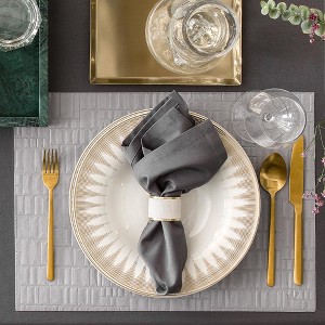 Togas George Grey/White Placemat Rectangular - 1 of 4