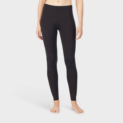 Warm Essentials By Cuddl Duds Women's Active Thermal Leggings - Black ...