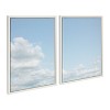 Kate and Laurel Sylvie Soft and Fluffy Clouds Framed Canvas by Stephanie Klatt, 2 Piece 18x24, White - 2 of 4