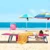 Tangkula Outdoor Folding Chaise 5-Position Lounge Chair w/ Face Hole & Adjustable Footrest - 3 of 4