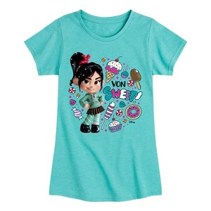 Girls' - Disney - Life Size Von Sweet Fitted Short Sleeve Graphic T-Shirt - 1 of 4