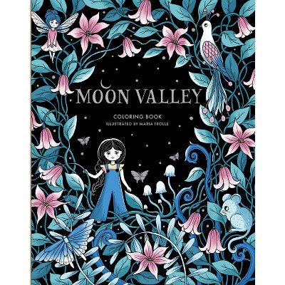 Moon Valley Coloring Book - (Maria Trolle) (Hardcover)