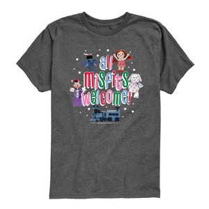 Boys' - Rudolph - All Misfits Welcome Short Sleeve Graphic T-Shirt - 1 of 4