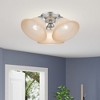 Livex Lighting Wynnewood 3 - Light Flush Mount in  Satin Nickel - 2 of 4