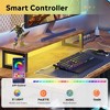 GALAXHERO 55 Inch L-Shaped Gaming Desk with Power Outlets & LED Lights, Corner Desk with Hook, Convertible Office Desk for Bedroom - 3 of 4