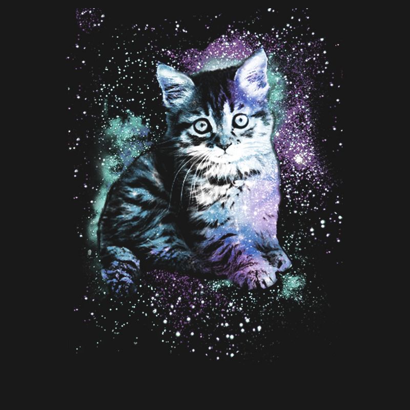 Girl's Lost Gods Star Kitten T-Shirt, 2 of 5