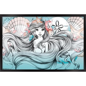 Trends International Disney The Little Mermaid - Ariel - Land or Sea Framed Wall Poster Prints - 1 of 4