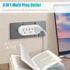Itopfox 3-Outlet Wall Adapter, Space-Saving Multi Plug Splitter for Home, Office or Dorm, White (4 Pack) - ETL Listed - 2 of 4
