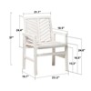 Etelifrank Set of 2 Modern  Outdoor Chairs - Patio Furniture for Garden or Poolside - 4 of 4