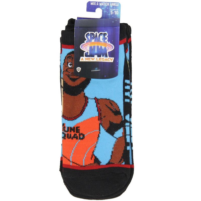 Space Jam A New Legacy Adult 5 Pack Mix And Match Unisex No Show Ankle Socks Multicoloured, 4 of 5