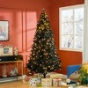 TopComfy Christmas Tree Stand 7.5ft Prelit Douglas Fir Artificial Christmas Tree with Realistic Branches, Black, 47.3"*47.3"*88.5" - 2 of 4