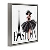 Stupell Industries Parisian Fashion Illustration Black Framed Floater Canvas Wall Art - 3 of 4