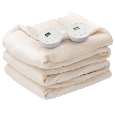 Queen Size Blanket with Heated and Wifi Function, Ivory Polyester main image 0