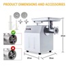 Commercial Heavy Duty Meat Grinder, Electric Meat Grinder with 1 Sausage Tubes, 2 Blades, 2 Plates, Meat Grinder Max Yield for Home Kitchen Use - 2 of 4