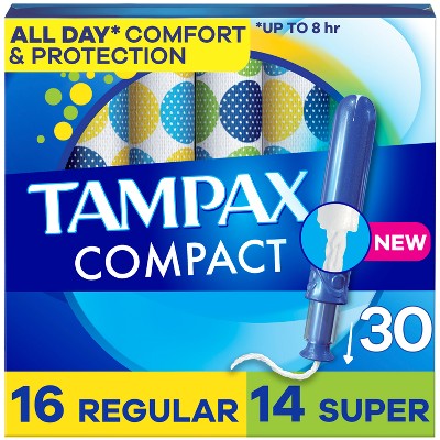 Tampax Compact Multipack Tampons - Regular/Super - 30ct