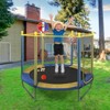 SUGIFT 60'' Kids Trampoline with Safety Enclosure Net, Basketball Hoop & Dartboard, Indoor Outdoor Toddler Trampoline - 2 of 4