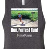 Women's Forrest Gump Run Forrest Run Graphic Racerback Tank - Heather Charcoal - Small - 2 of 3
