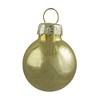 Northlight 2-Finish Mini Christmas Glass Ball Ornaments - 1" (25mm) - Gold - 24ct - 3 of 4
