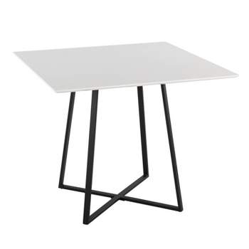36" Cosmo Square Dining Table Glass - LumiSource