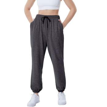 Womens Casual Baggy Sweatpants High Waisted Joggers Pants Athletic Lounge Trousers with Pockets
