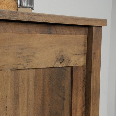 Rural Pine Freestanding Adjustable Shelving Storage Cabinet