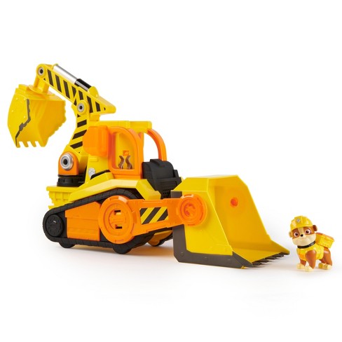 Home - playset tv/cinema/videogioco - PERSONAGGI D'AZIONE-personaggi - PAW  PATROL RUBBLE DELUXE BULLDOZER C/3 PERS - 210/63424 - HUNGARY TOYS H.T. 