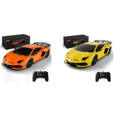 Link Ready! Set! Go! 1:24 Scale Remote Control Lamborgini Aventador SVJ Electric Sport Racing Car
