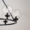 Vaxcel Lander 6 - Light Chandelier in  Matte Black - image 4 of 4