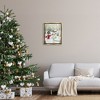Stupell Industries Snowman on Snowy Path Black Floater Framed Canvas Wall Art - 2 of 4