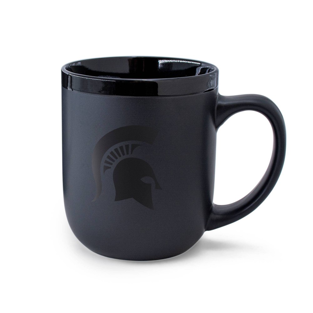 Photos - Glass NCAA Michigan State Spartans 12oz Ceramic Coffee Mug - Black