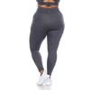 Plus Size High-Waist Mesh Fitness Leggings - White Mark - 3 of 4