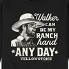 Men's - Yellowstone - Walker Ranch Hand Graphic Fleece Sweatshirt - 2 of 4