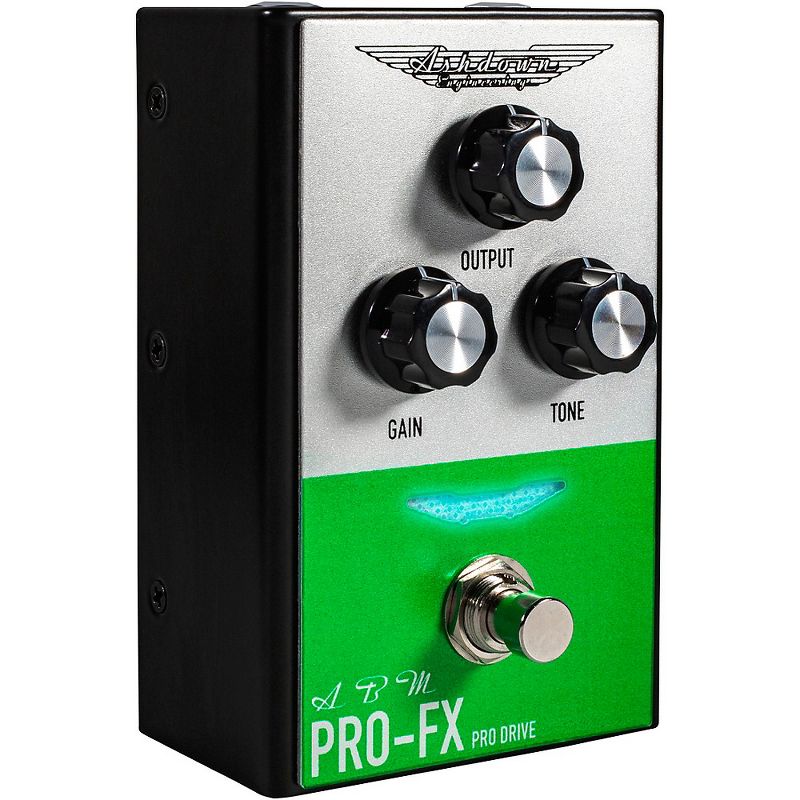 Ashdown Compact Pro Drive Bass Distortion Effects Pedal Silver and Green, 2 of 6