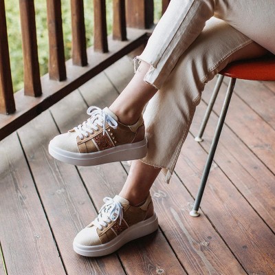 Женские кроссовки Yellow Box Women's Elvera Plaform Sneaker - Yellow Box™ - Sand 8 — фото 7